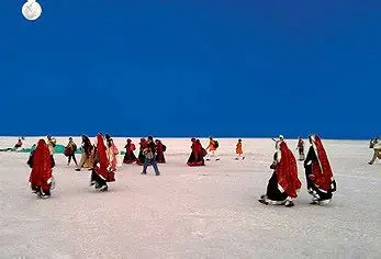 Full Moon At White Rann Dance
