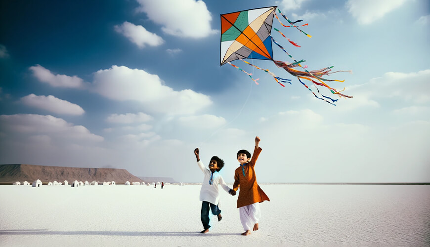 kite festival at rann utsav